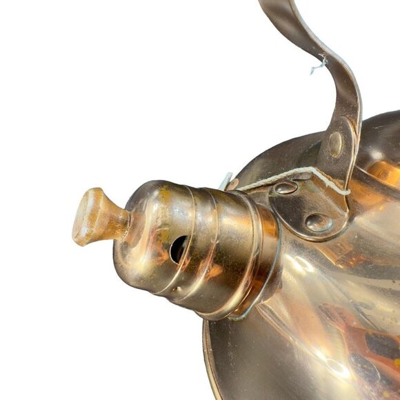 ODI Solid Copper Tea Kettle Tea Pot Made In Portugal Stamped Wooden Handle Knob - Picture 6 of 16
